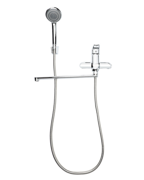 Смеситель для ванны однорычажный универсальный с душевым набором Orange Iris M41-211cr хром